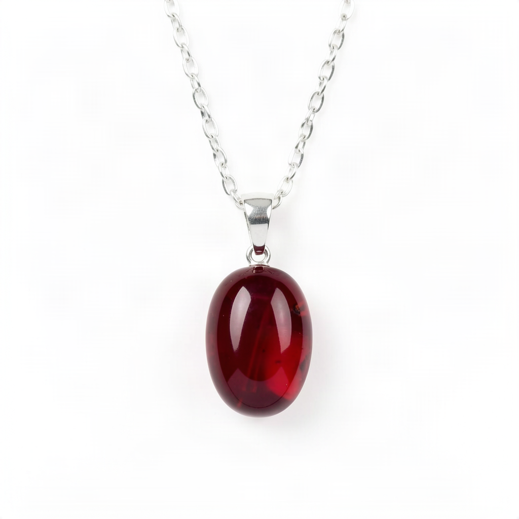 Garnet Pendant Necklace